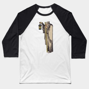 The Hermit Tarot Figure Baseball T-Shirt